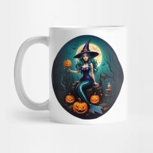 Full Moon Mermaid Witch Mug
